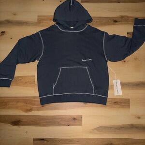 Peace & Quiet Navy Hoodie